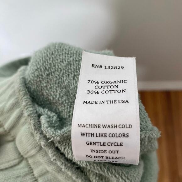 REVOLVE WELLBEING + BEINGWELL Washed Loden Green Sur Goldie Cotton Sweat Set - Picture 14 of 16
